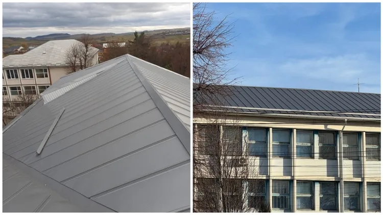 Primăria Huedin finalizează înlocuirea acoperișului la fosta Policlinică cu sprijinul Consiliului Județean Cluj