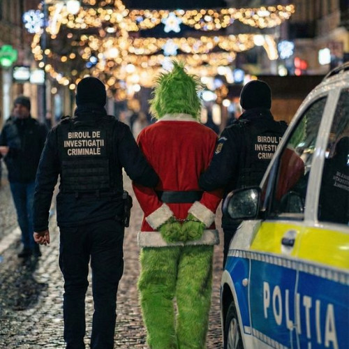 Poliția din Bistrița-Năsăud reține tânărul care a distrus decorațiuni festive înainte de Crăciun