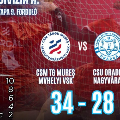 CSM Tg.-Mureș conduce clasamentul după etapa a 9-a în Divizia A feminină