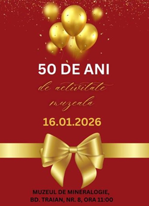 Muzeul Județean de Mineralogie din Baia Mare sărbătorește 50 de ani de activitate