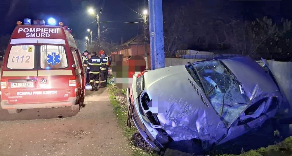 Minor de 16 ani pierde viața după ce a evitat poliția și s-a izbit cu mașina în Zimnicea
