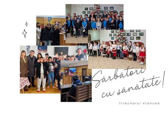 Tribunalul Vrancea și Judecătoria Focșani aduc bucurie copiilor înainte de Crăciun