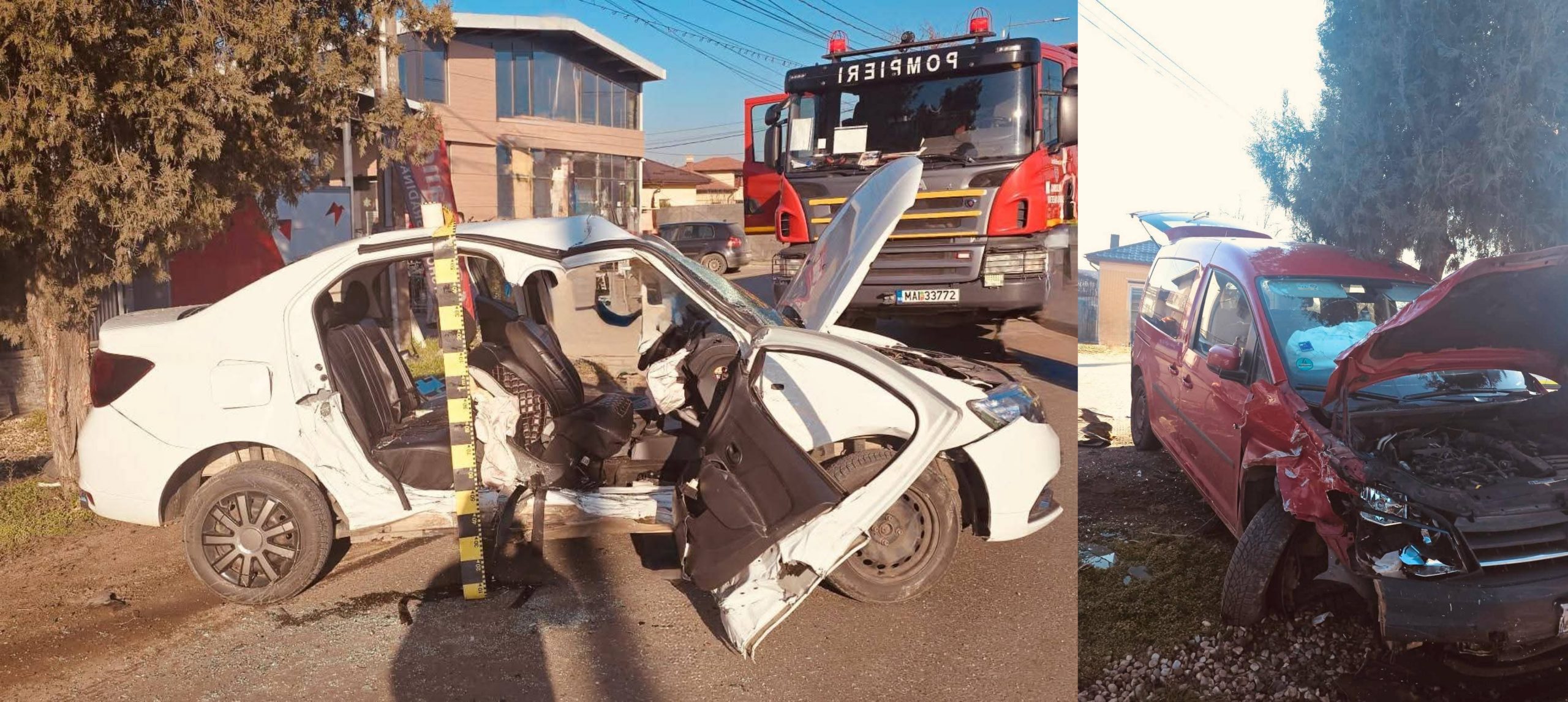 Un bărbat a fost rănit într-un accident rutier la Bolintin Vale