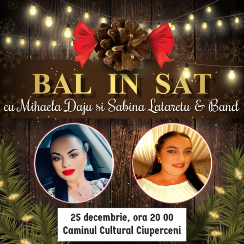 Primăria Comunei Ciuperceni organizează „Bal în sat” de Crăciun pentru locuitori