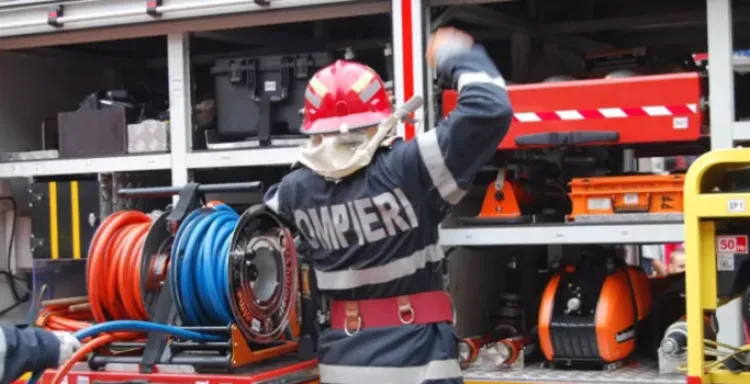 Detașamentul Dej intervine la un incendiu izbucnit într-un apartament de pe strada Unirii