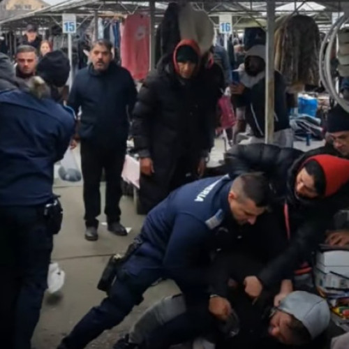 Jandarmii din Timișoara intervine într-o bătaie izbucnită în timpul unui control în piață