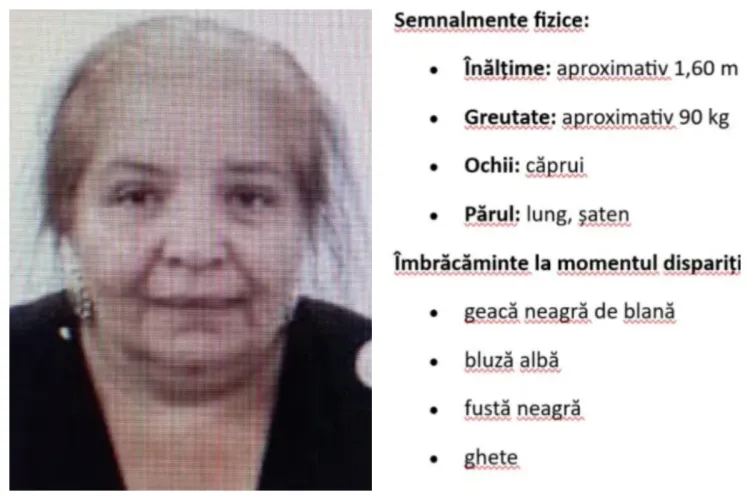 Poliția caută o femeie dispărută din comuna Baciu în ultimele zile