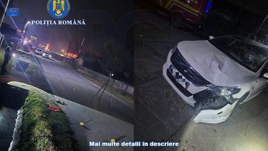 O femeie a murit într-un accident rutier în comuna Pietroșani, Argeș