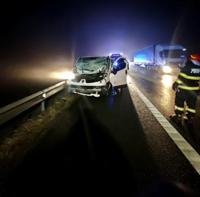 Accident grav pe Autostrada A1 în județul Sibiu, activat Planul Roșu de intervenție