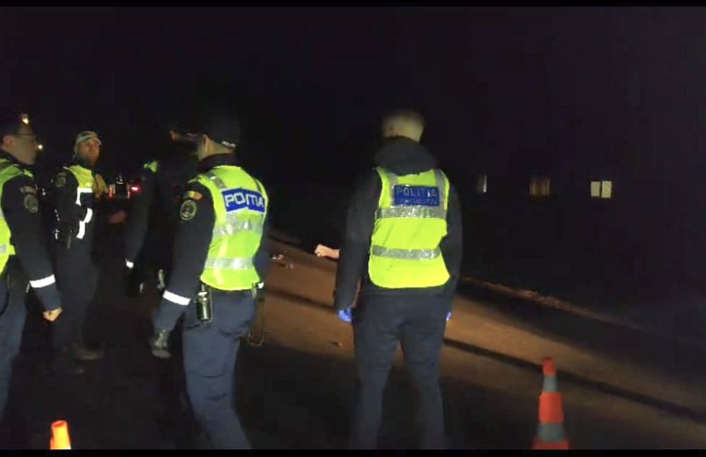 Tânăr din Vlăsinești reținut după un accident rutier provocat sub influența alcoolului