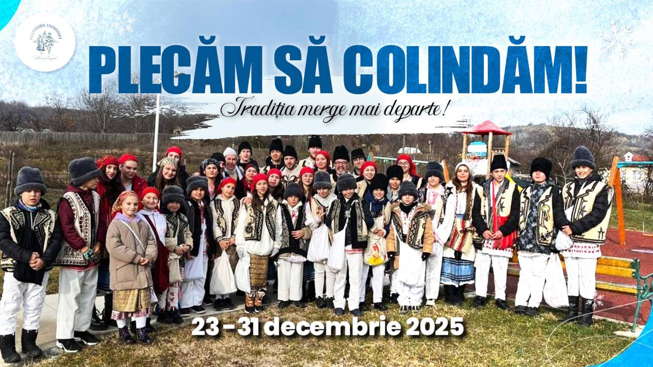 Colindătorii din Aninoasa păstrează tradițiile de iarnă prin vizite în satele comunei