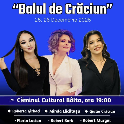 Locuitorii din Runcu sunt invitați la Balul de Crăciun în satul Bâlta