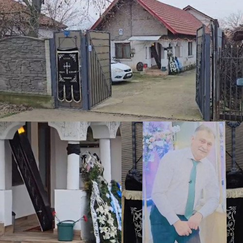 Familia și apropiații aduc un ultim omagiu interpretului Ion Drăgan la casa acestuia din Bălești