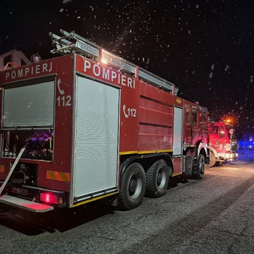 Pompierii din Satu Mare au intervenit pentru stingerea mai multor incendii în noaptea dintre ani