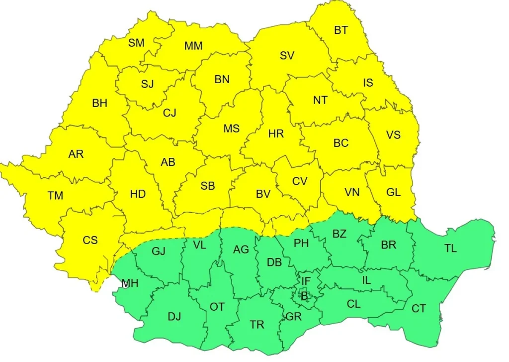 ANM avertizează pentru ninsori abundente, viscol și ger în perioada 6-9 ianuarie