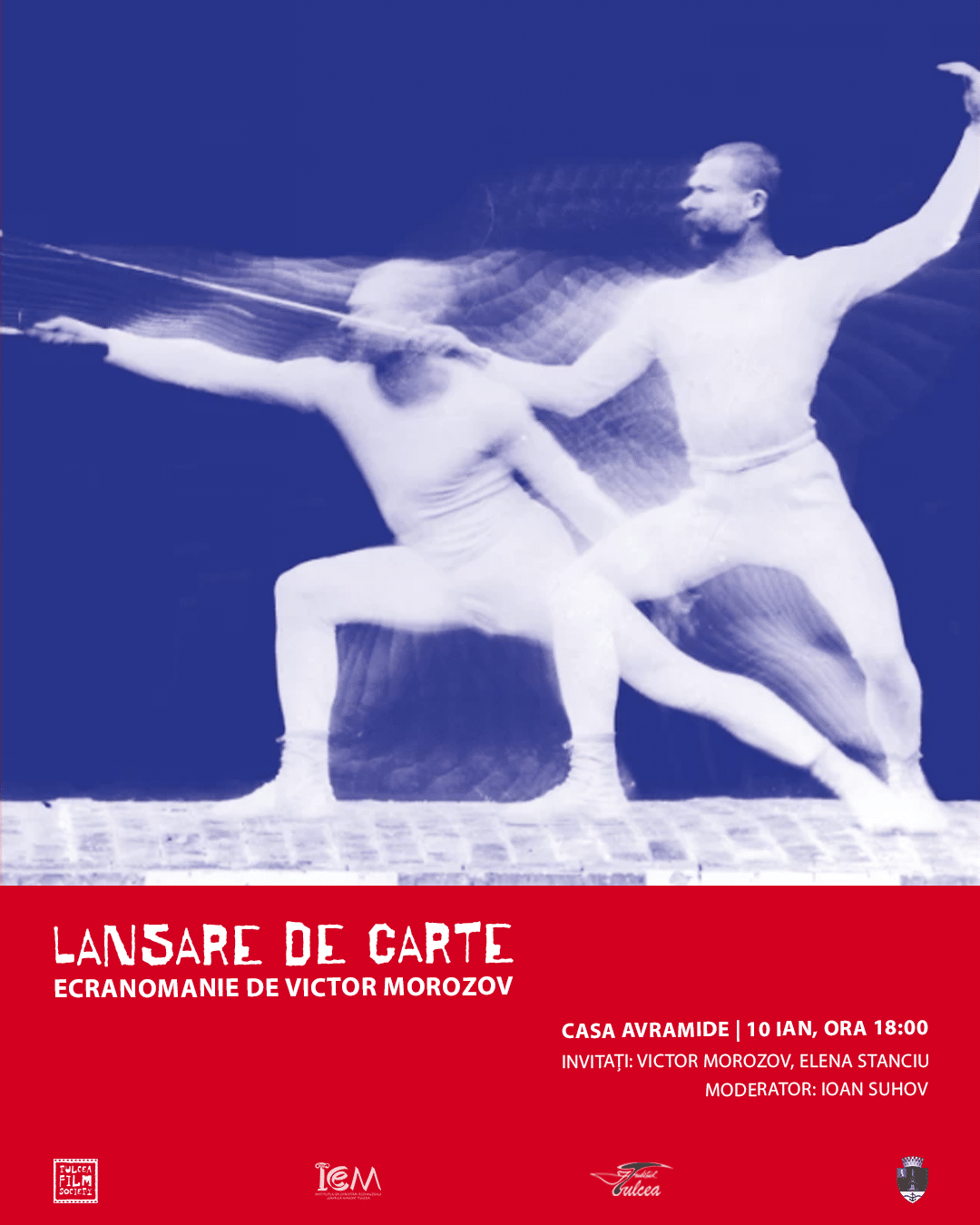 Victor Morozov lansează volumul „Ecranomanie” la Casa Avramide din Tulcea