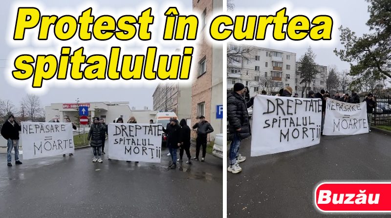 Rudele tânărului decedat la spital protestează pentru a cere dreptate