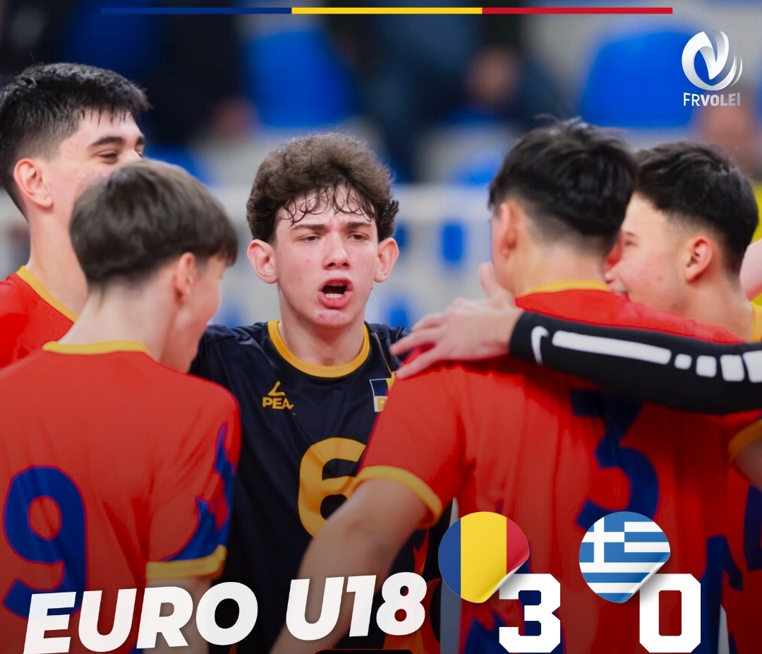 România câștigă meciul pentru locul cinci la calificările europene Under 18 la volei