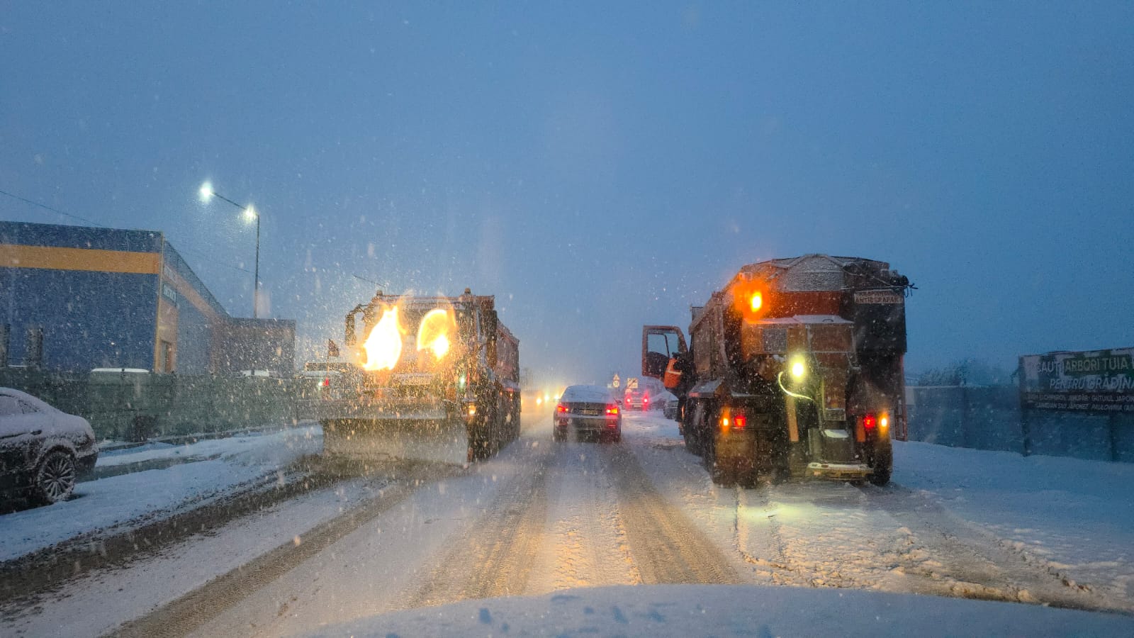 ISU Botoșani menține circulația în condiții de iarnă pe drumurile din județ