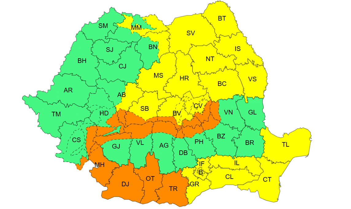 CNAIR avertizează șoferii despre condițiile dificile de trafic din cauza fenomenelor meteo de iarnă