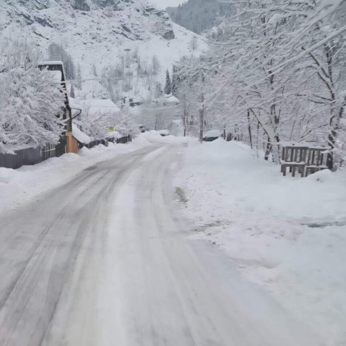 ISU Alba avertizează asupra viscolului puternic și ninsorilor în județ