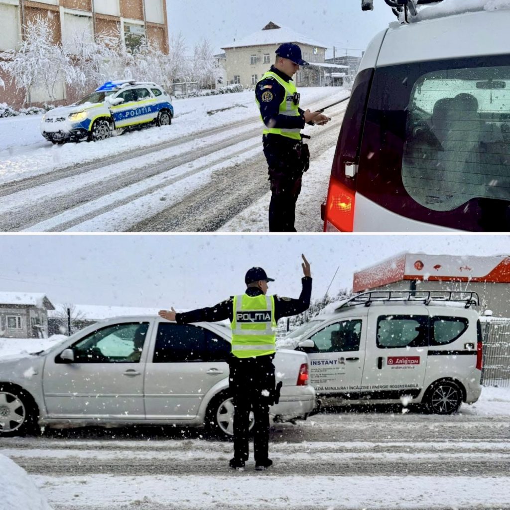 Județul Argeș sub cod portocaliu de ninsoare și restricții pe DN 7 la Morărești