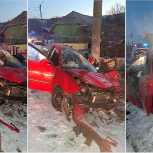 Două persoane au fost rănite într-un accident rutier la Stroești