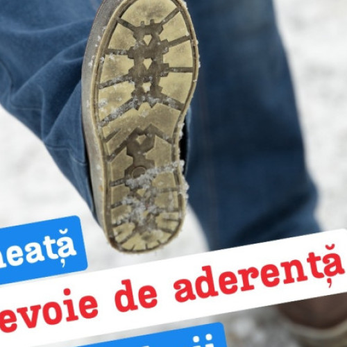IGSU avertizează asupra riscului de căzături din cauza gheții și recomandă încălțăminte adecvată