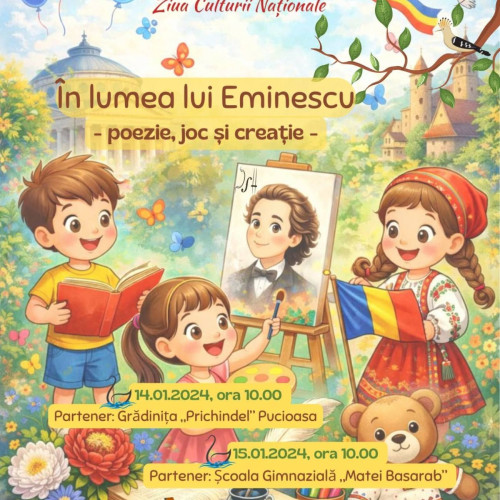 Biblioteca Județeană Dâmbovița pregătește evenimentul „În lumea lui Eminescu”