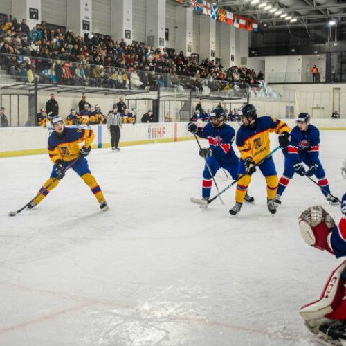 Naţionala Under 20 a României joacă împotriva Coreei de Sud în grupa Mondialului de hochei pe gheaţă