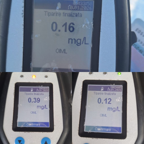 Poliția din Novaci identifică mai mulți șoferi băuți în urma unei acțiuni de control