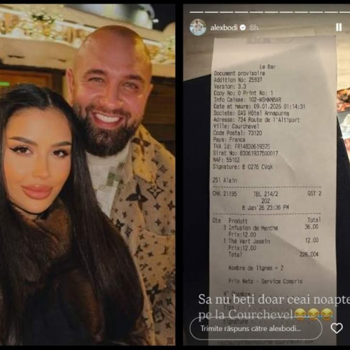 Alex Bodi a atras atenția cu o notă de plată neașteptat de mare în Courchevel