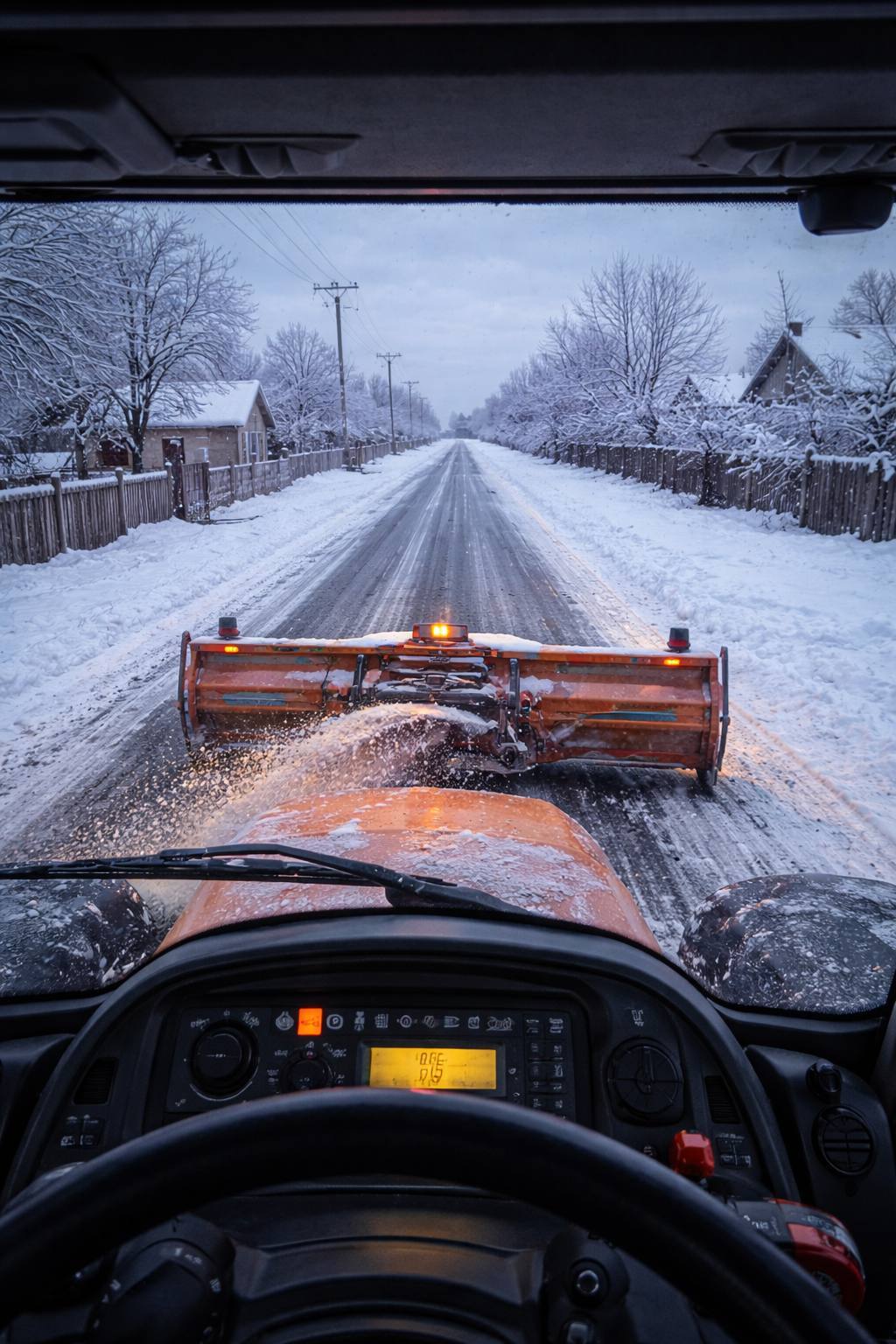 Primarul comunei Petrești anunță deszăpezirea completă și noi măsuri pentru combaterea poleiului