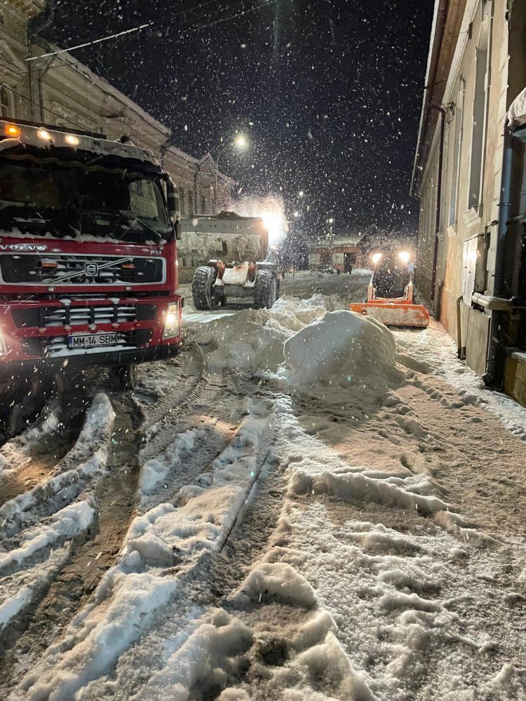 Primarul Sighetului mobilizează utilaje pentru deszăpezire în zona centrală