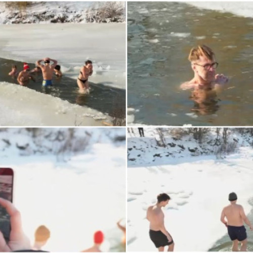 Tinerii din Timiș păstrează tradiția băii la copcă cu pregătire riguroasă