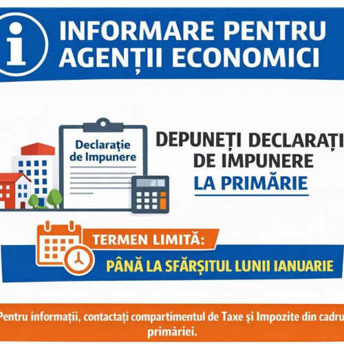 Agenții economici din Dâmbovița trebuie să depună Declarația de impunere pentru taxa de salubrizare