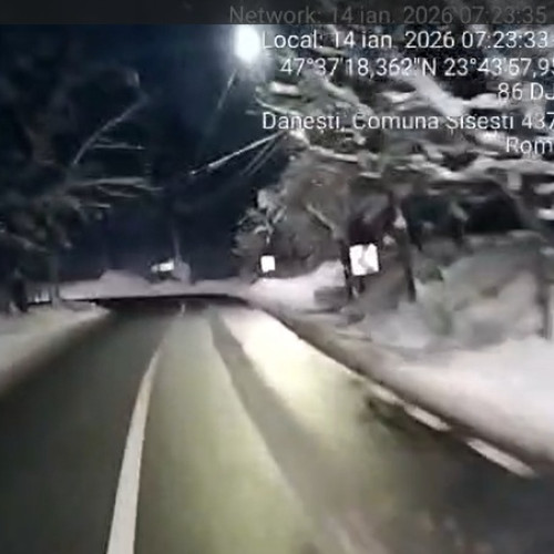 Vreme geroasă și ninsori în Maramureș, drumurile sunt monitorizate pentru siguranță rutieră