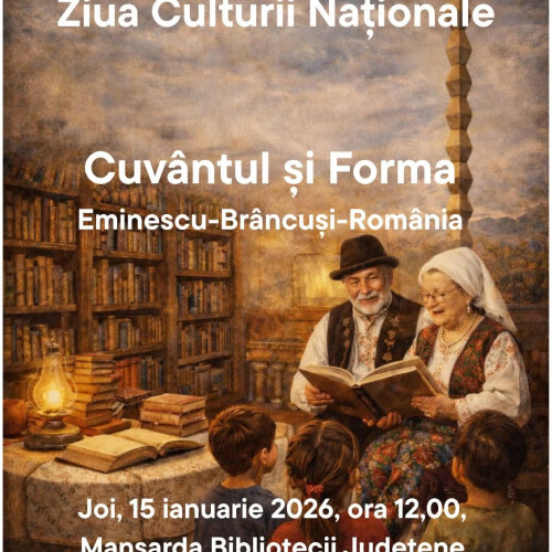 Biblioteca Județeană Gorj celebrează Ziua Culturii Naționale cu un eveniment dedicat celor mici