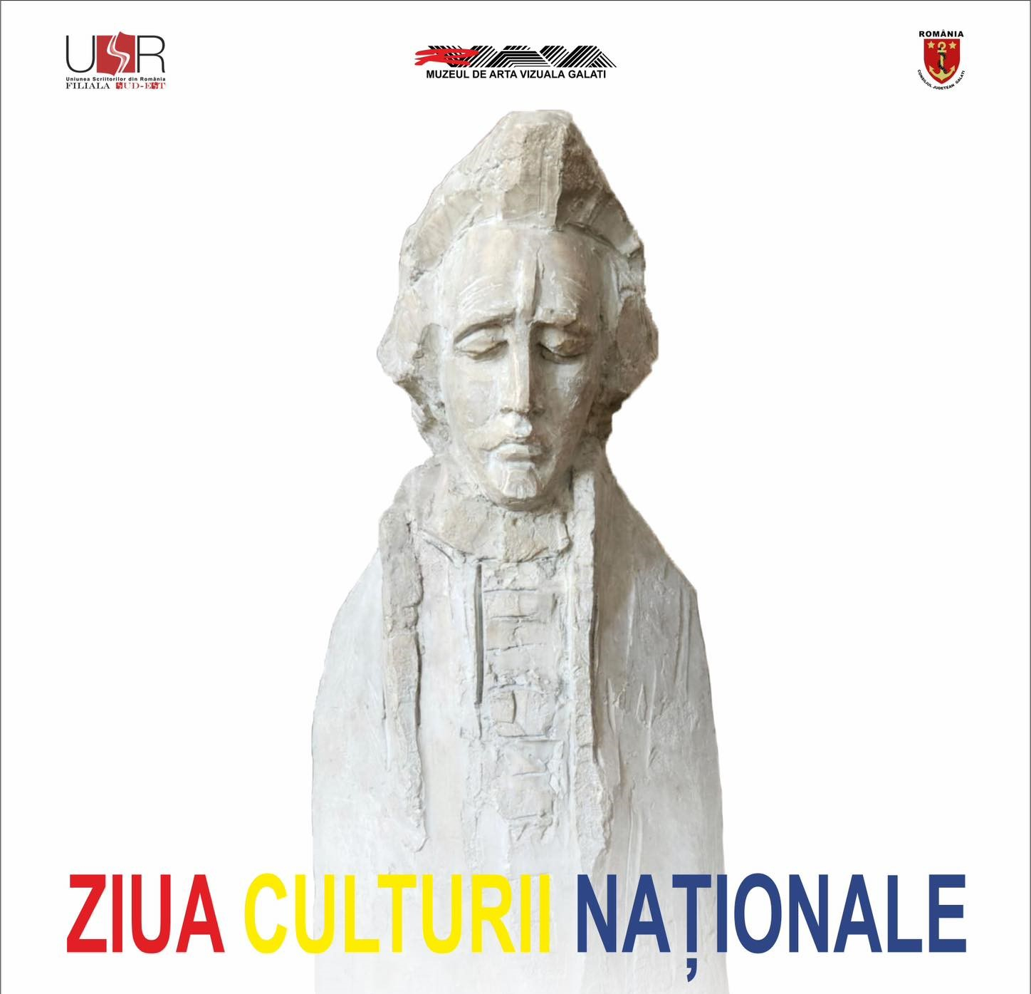 Muzeul de Artă Vizuală Galați organizează dezbateri literare și prezintă sculptura "Eminescu"