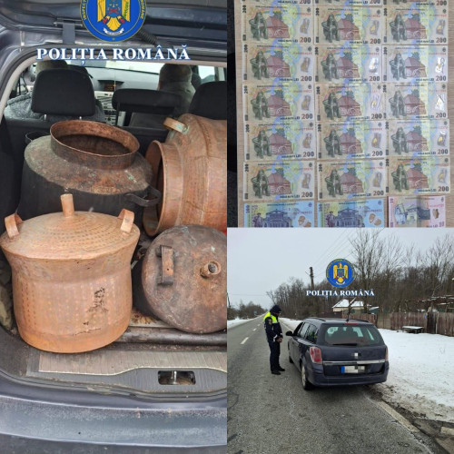 Polițiștii prind patru suspecți de înșelăciune în apropierea județului Gorj