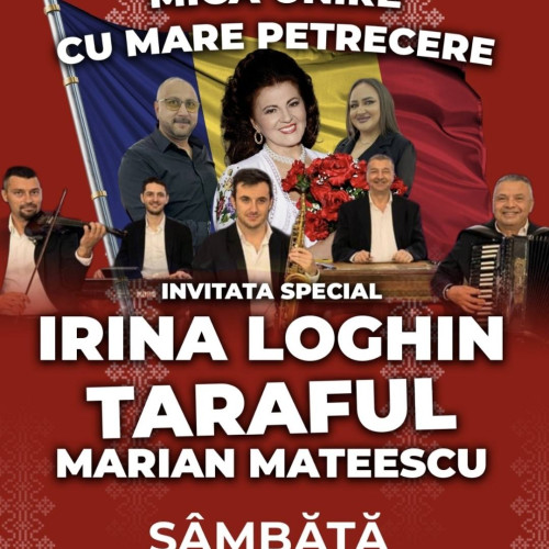 Irina Loghin și Marian Mateescu cântă de Ziua Unirii la Ținutul Mărului din Voinești