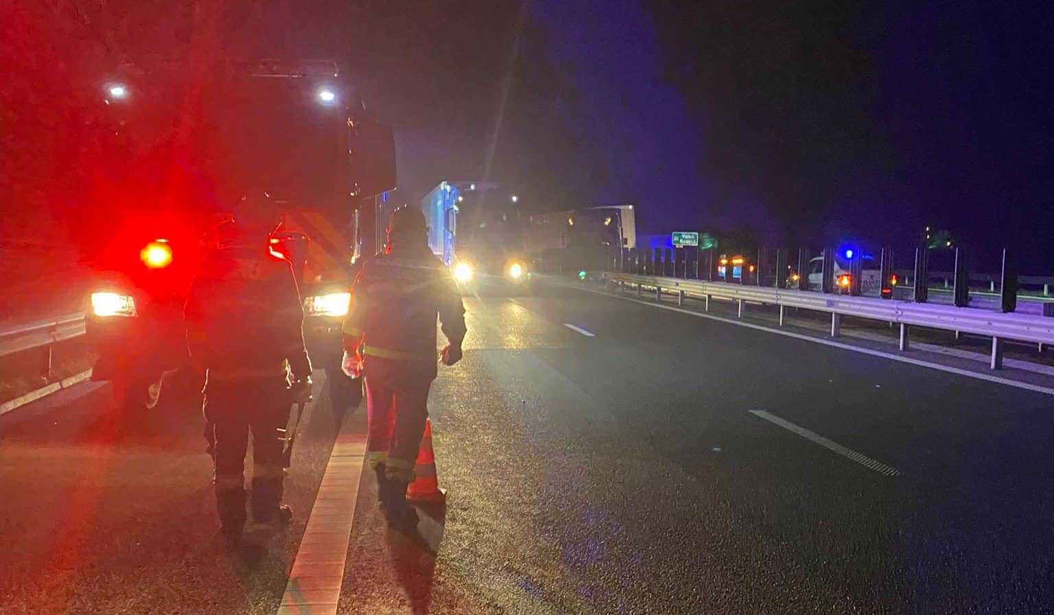 Pompierii au intervenit pentru un accident pe autostrada A10, în apropiere de Sebeș