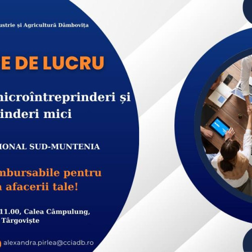 Întâlnire pentru accesarea Programului Regional Sud-Muntenia, organizată de CCIA Dâmbovița