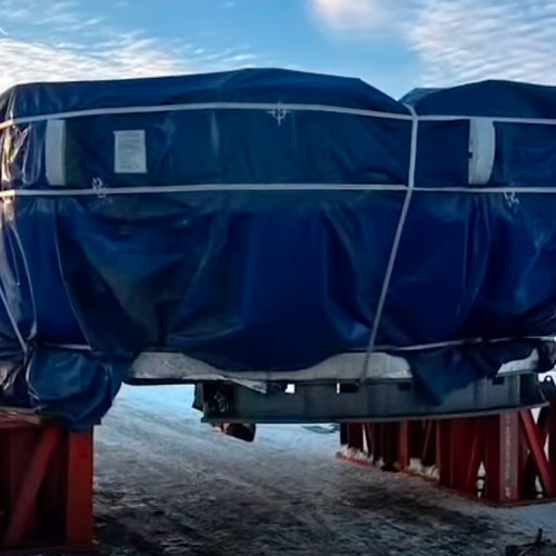 Compomentarul utilajului de forat tuneluri ajunge în România pentru autostrada Sibiu-Pitești