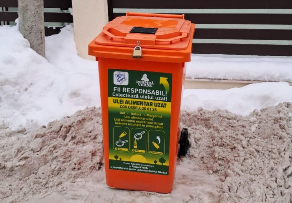 Aquabis îndeamnă la colectarea responsabilă a grăsimilor comestibile uzate