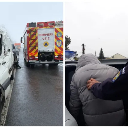 Două ansamble de vehicule implicate într-un accident fatal pe DN1E60, o femeie a murit