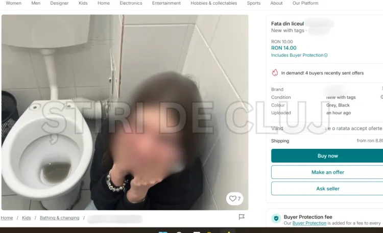 Bullying online pe platforma Vinted: adolescentă „pusă în vânzare” la 10 lei