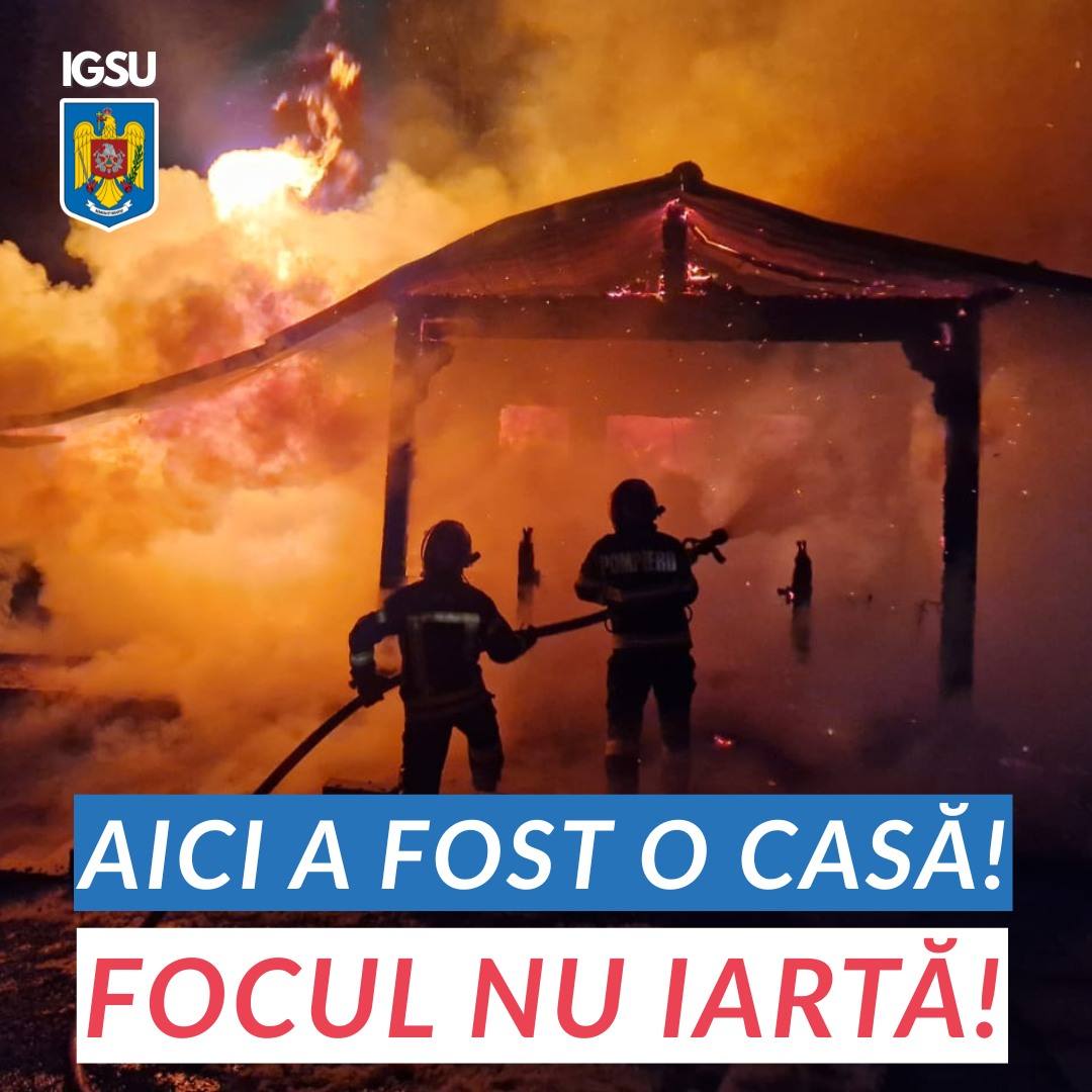 Pompierii avertizează asupra incendiilor în locuințe după tragediile recente