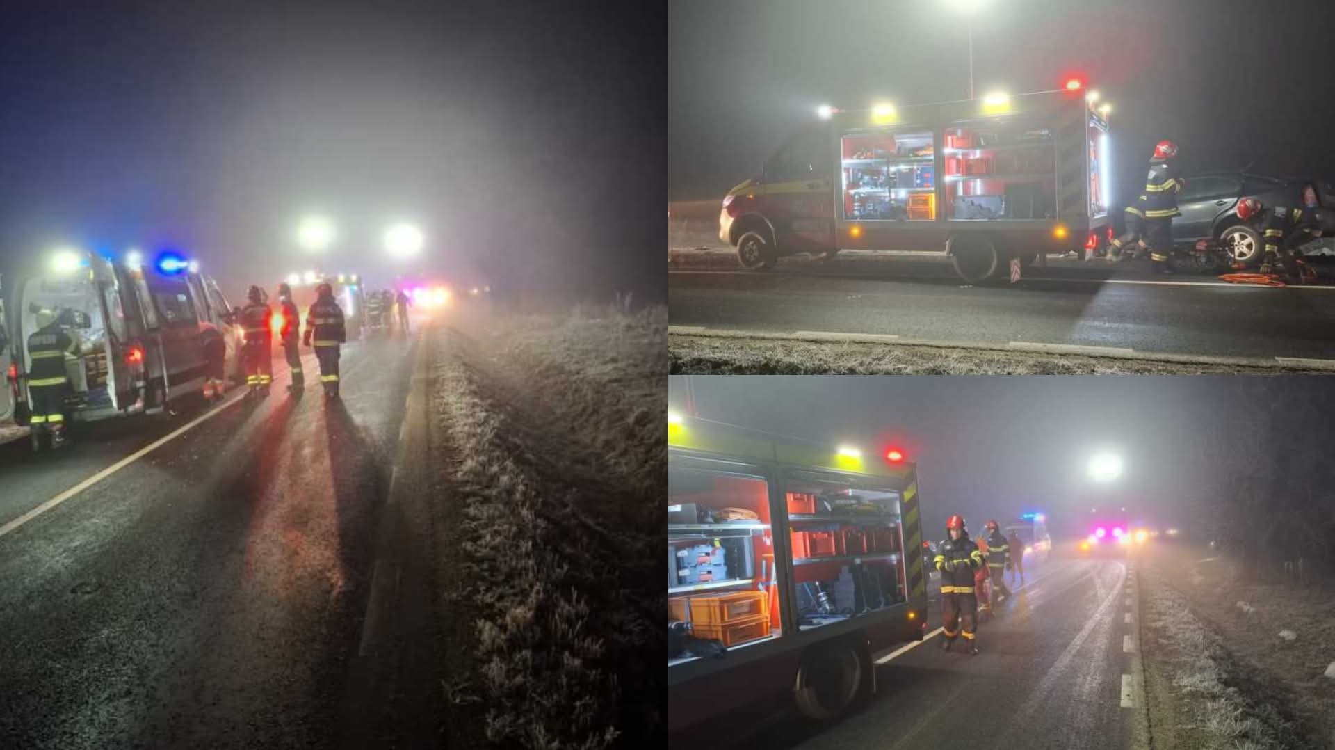 Patru mașini implicate într-un accident grav în județul Arad: o persoană a murit