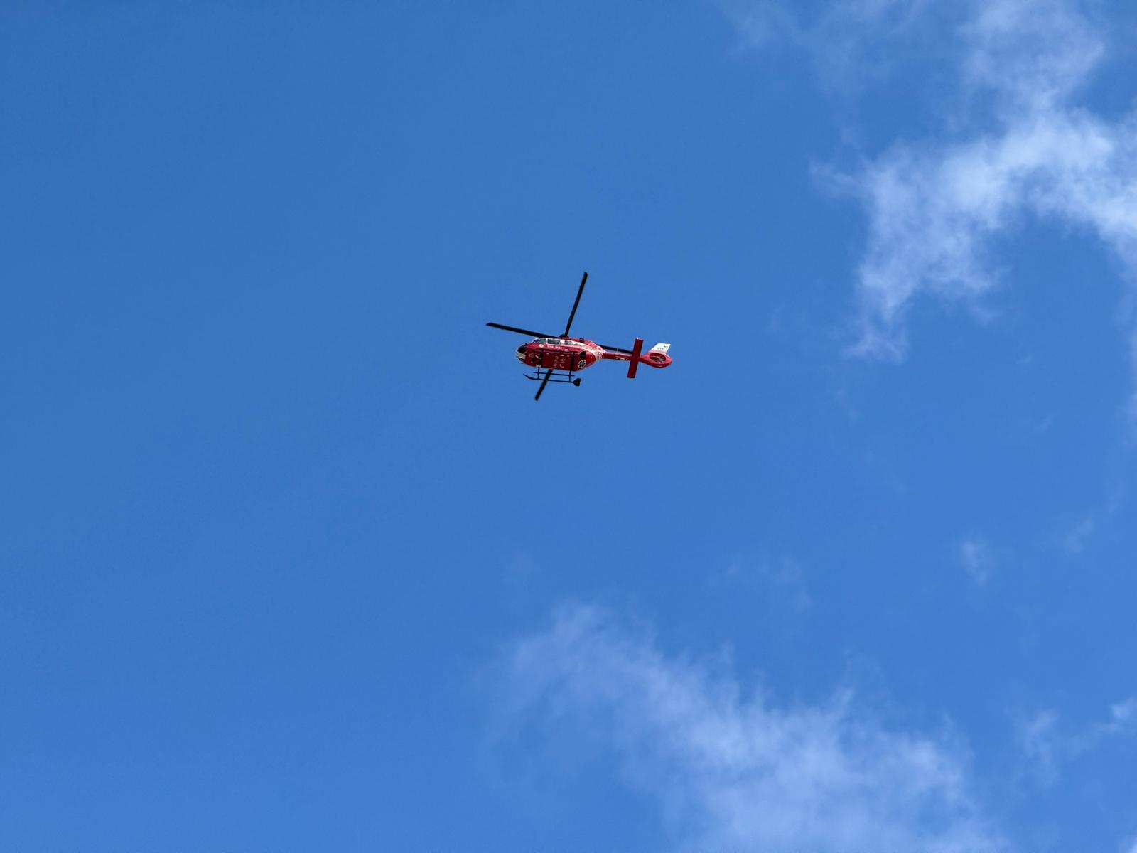 Elicopterul SMURD a preluat un pacient cu accident vascular cerebral la Botoșani